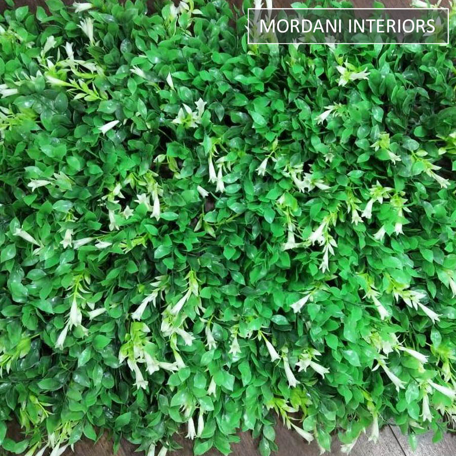 Green Leaves With White Lily Flowers MIGW-032-ID